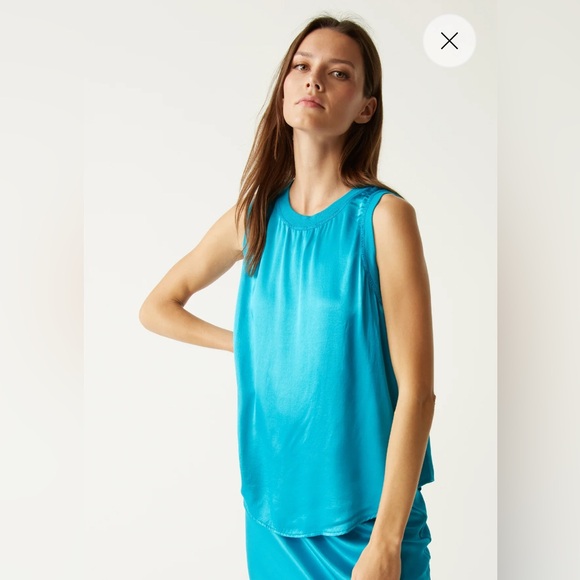 NWOT Michael Stars Satin top - Picture 2 of 12